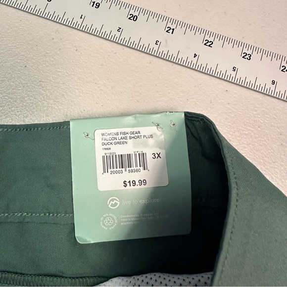 Magellan Outdoors Forest Green Flat Front Shorts - Picture 6 of 6